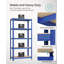 Angarano Set of 2 Heavy Duty Shelving Units-418527009-418527011
