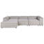 Alexs 4 Seater Corduroy Corner Sofa -346886455