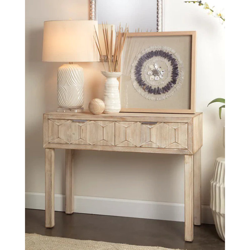 Console en bois massif 43 po Swec