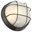 Double fixation Nauticis - cloison ronde de qualité marine - finition noire - abat-jour en verre givré - incandescente - 10 po-133039818-133039820-133039821