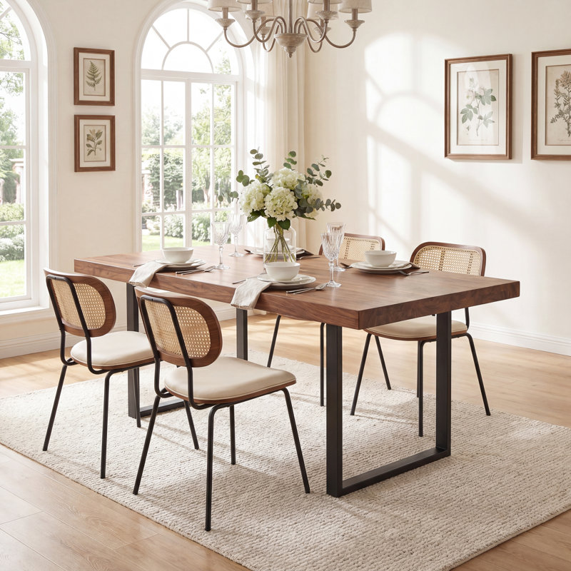 Basilina Upholstered Dining Chair, Beige