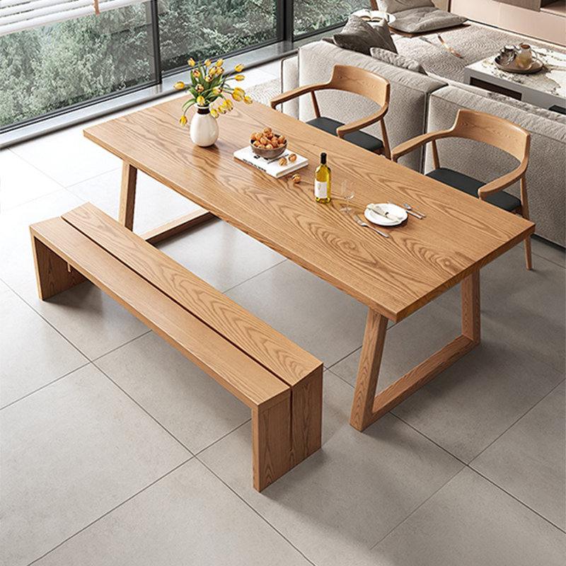 Ensemble de table Classic en bois massif, H 29,52 po x L 62,99 po x l 31,49 po