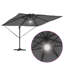 Roma Parasol with LED Strip Lights Aluminium and Polyester Garden Shade-515771276-515771277