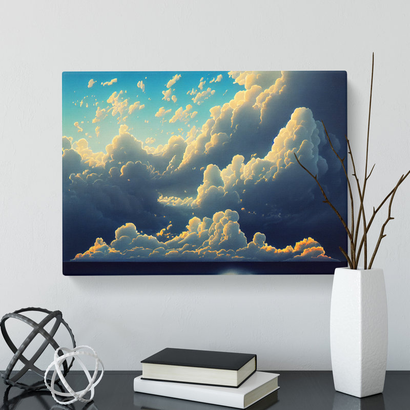 Bright Cloudy Sky - Wrapped Canvas, 40cm H x 60cm W x 3cm D
