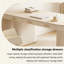 Bureau blanc crème en pierre frittée-842060381-842060378