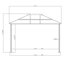 Abri de jardin pour patio en métal en aluminium mesurant l 16 pi x P 12 pi
