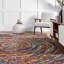 Tapis bleu / rose / jaune Padma-37576715