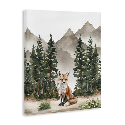 In the Woods Fox Canvas Wall Art, design by Christine Simpson Art