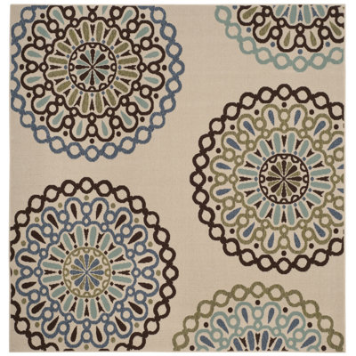 Tapis d'intérieur / extérieur floral Centeno Veranda Performance