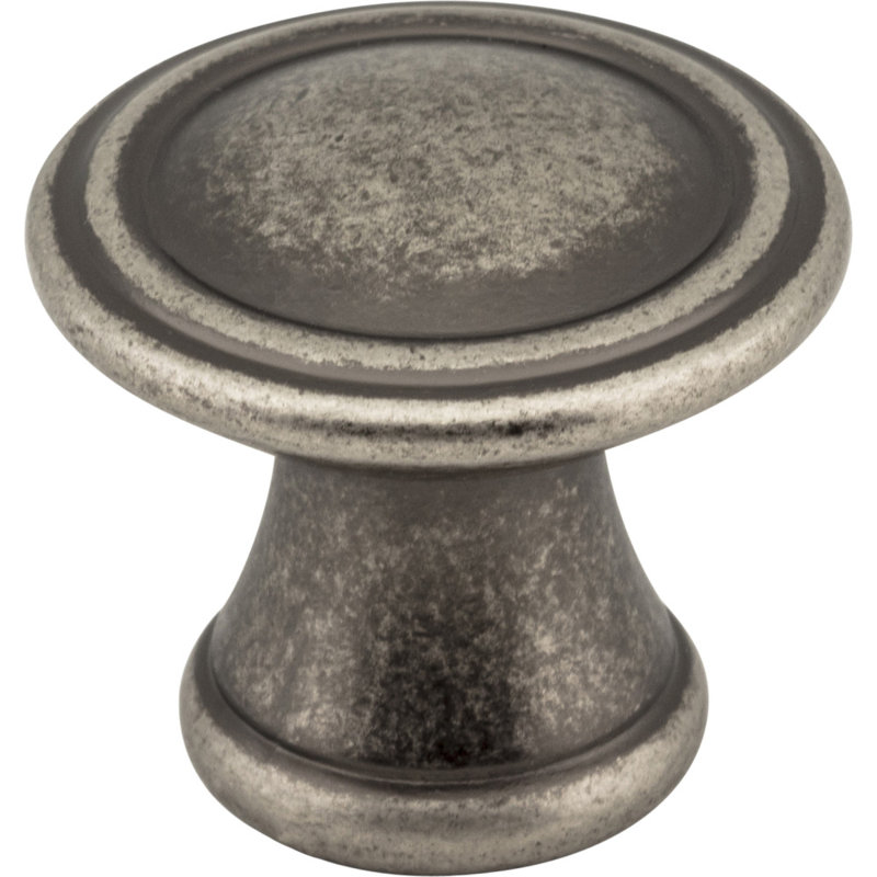 Chesapeake Mushroom Knob, Distressed Pewter