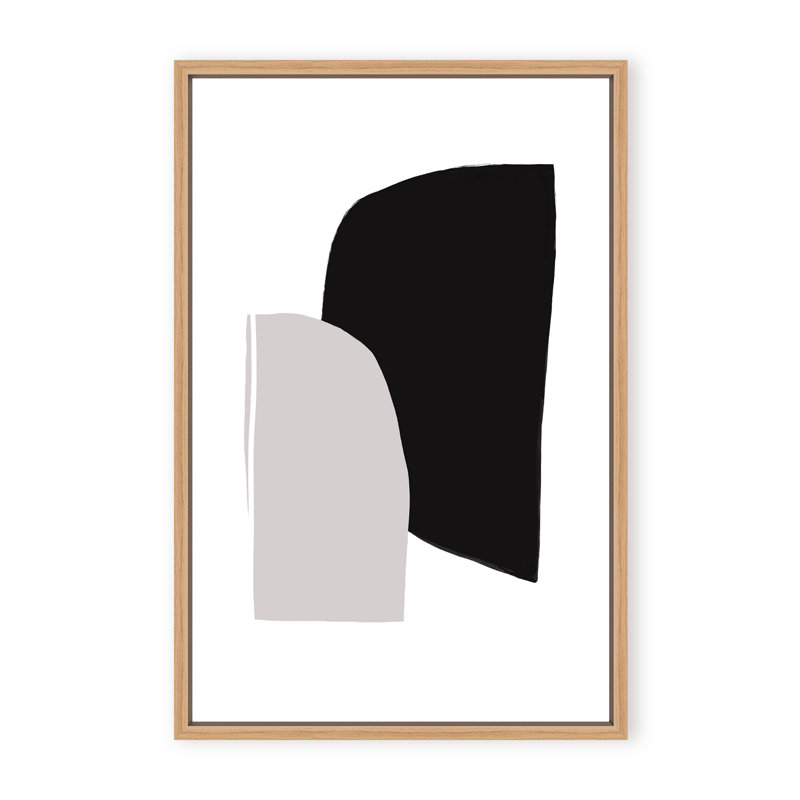 Abstractions No 5 Print by Anastasia Sawall, 36" H x 24" W x 1.125" D, Beige, Framed Matted Print