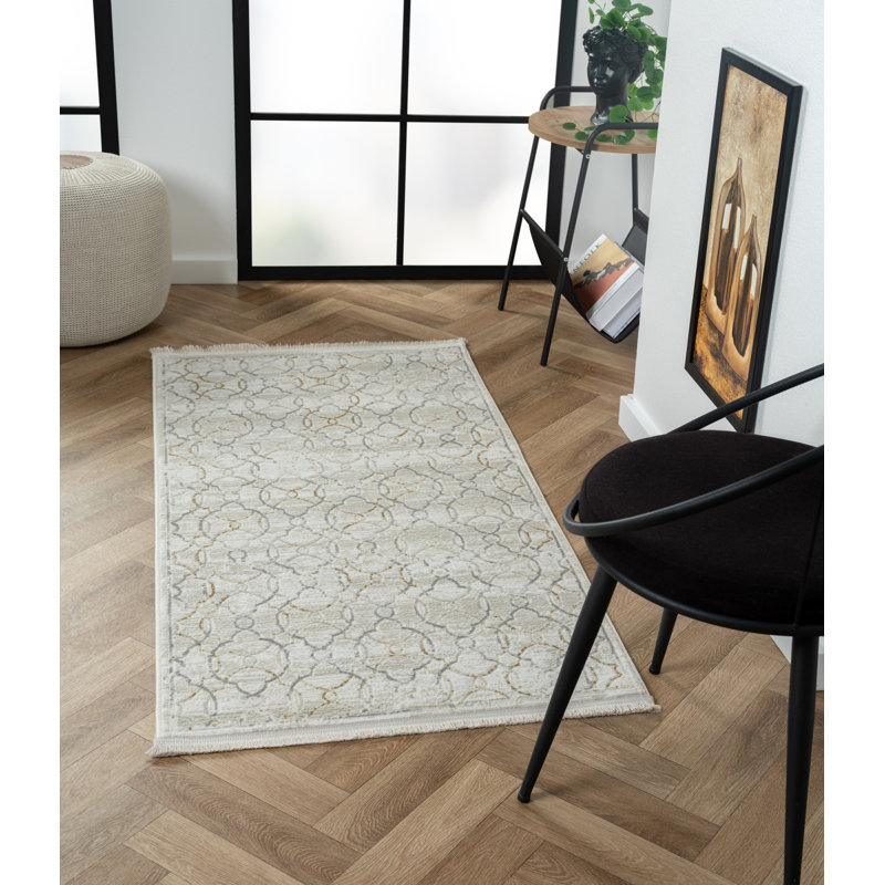 Noemi cream Rug, Rectangle 80 x 150cm