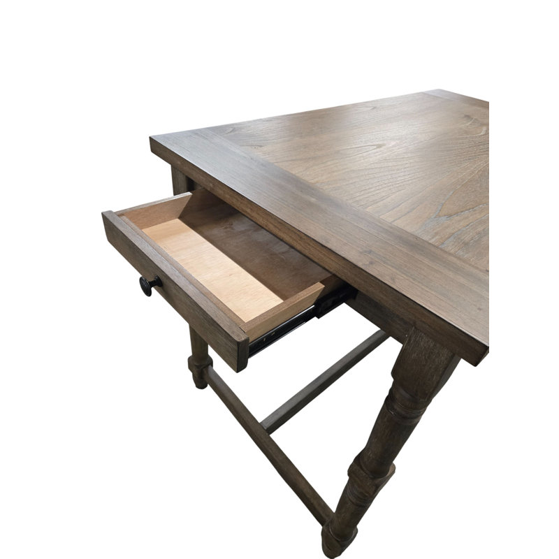 Brittany Bar Table With Counter Stools, Vintage Walnut, 5 Pieces: Table, 4 Chairs, Peppered Linen/Vintage Walnut