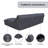 Ammon 111'' Wide Aluminum Patio Sectional L- Shape Sofa Cover