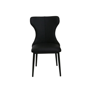 Chaise rembourrée en cuir Ihno