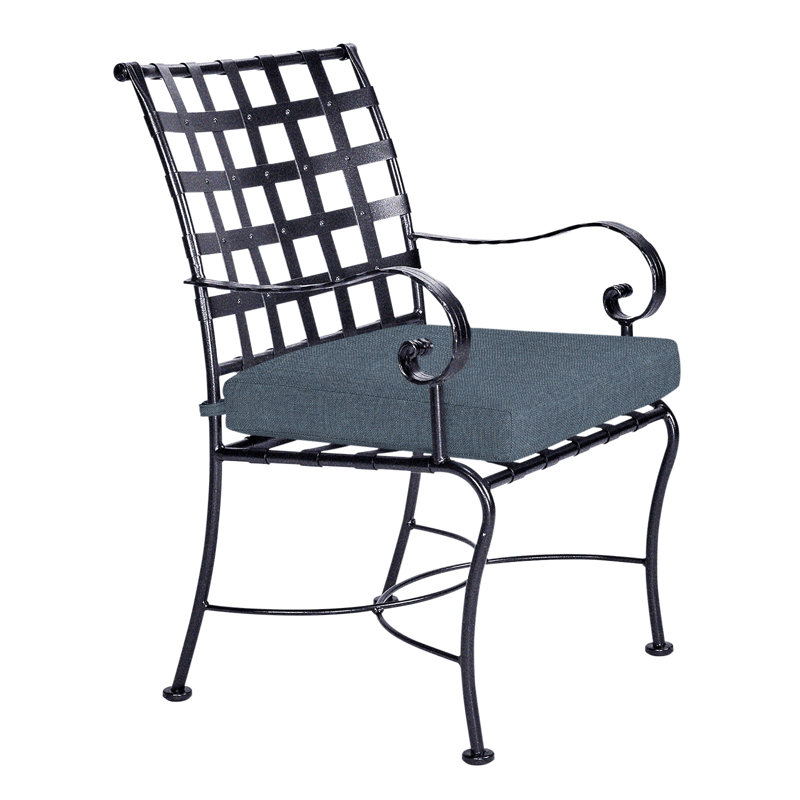 Classico Outdoor Dining Armchair, Graphite, Flagship Stone Sunbrella®