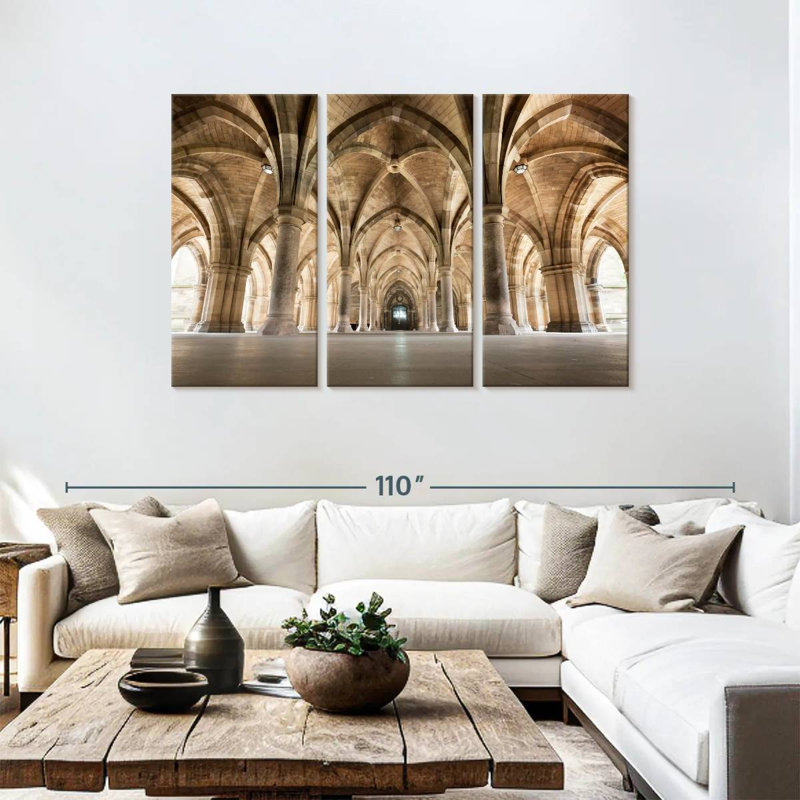 Cloître de l'Université Lilie Glasgow, H 48 po x l 74 po