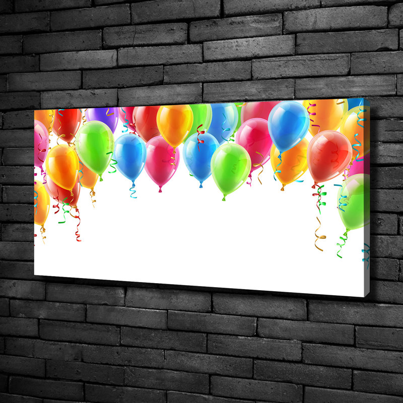 Colourful Balloons - Wrapped Canvas Print