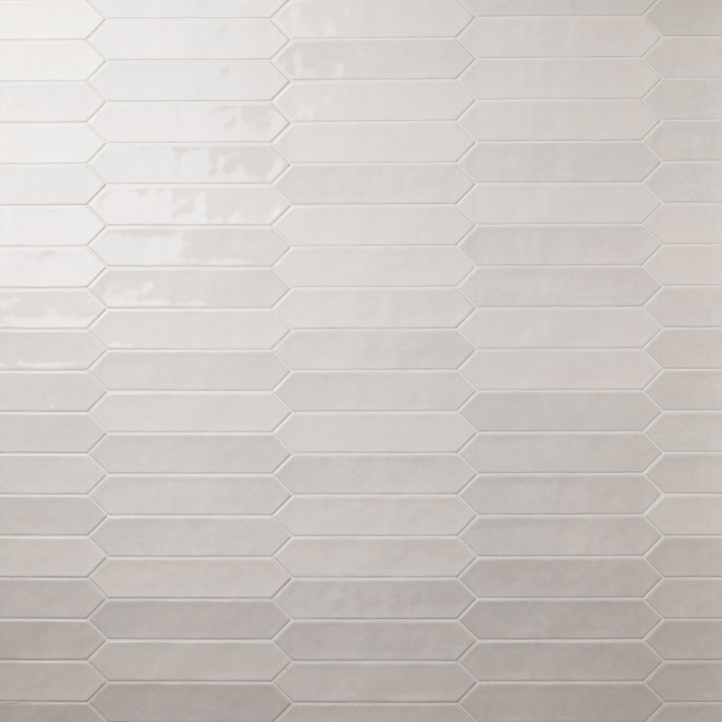 Hoku 2.5 in. x 13 in. Glossy Ceramic Picket Wall Tile, Pearl