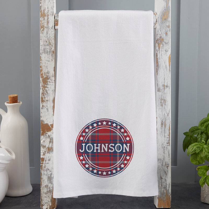 Serviette de thé Patriotic Plaid, Oui