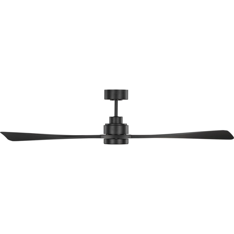 Trillium Smart 60 LED Ceiling Fan, Midnight Black, Midnight Black
