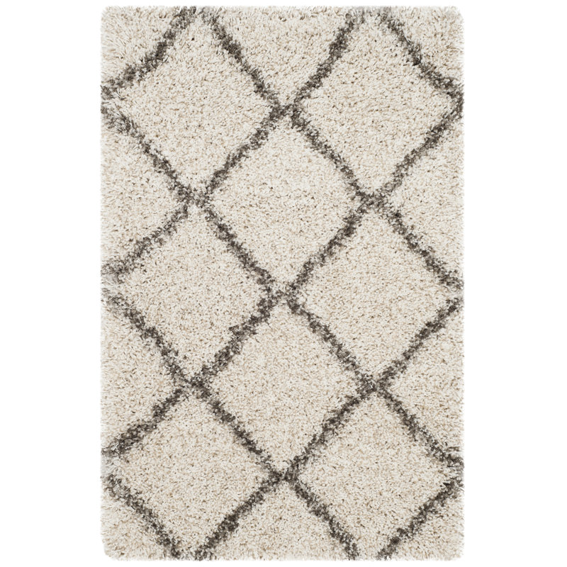 Hudson Geometric Area Rug, Rectangle 69 x 114cm, Plush 4.5cm