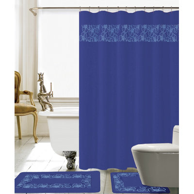 Wellow Shower Curtain with Hooks Included