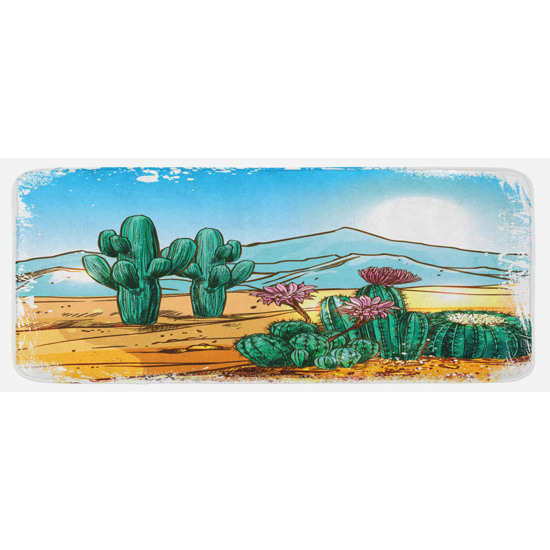 Tapis de cuisine cactus
