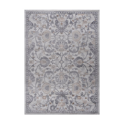 Sand/Ivory/Oriental Non-Shedding Living Room Bedroom Dining Home Office Stylish And Stain Resistant Area Rug