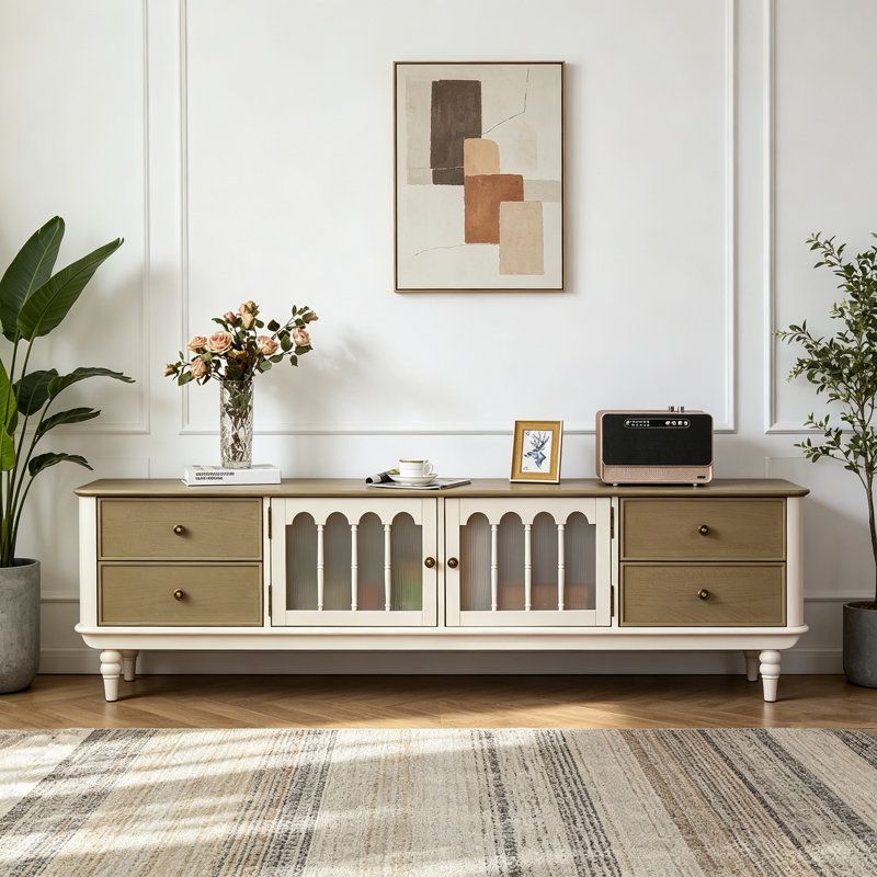 Creative Solid Wood TV Cabinet