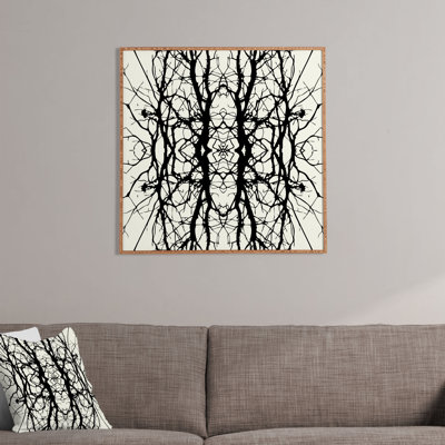 «Darieus Tree Silhouette», reproduction de photo encadrée