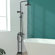 Floor Mounted Tub Spout with Diverter and Handshower