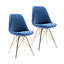 Chaise d'appoint rembourrée en velours Lougenia-1723725723