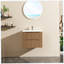Meuble-lavabo mural 24 po avec lavabo à cuve flottante noyer flottant Goodyo