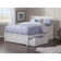 Flagg Solid Wood Storage Platform Bed with Footboard and Under Bed Drawers