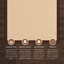 Tapis berbère beige clair fait à la main avec bordure en coton brun fabriqué à la main Nannette-2078027013
