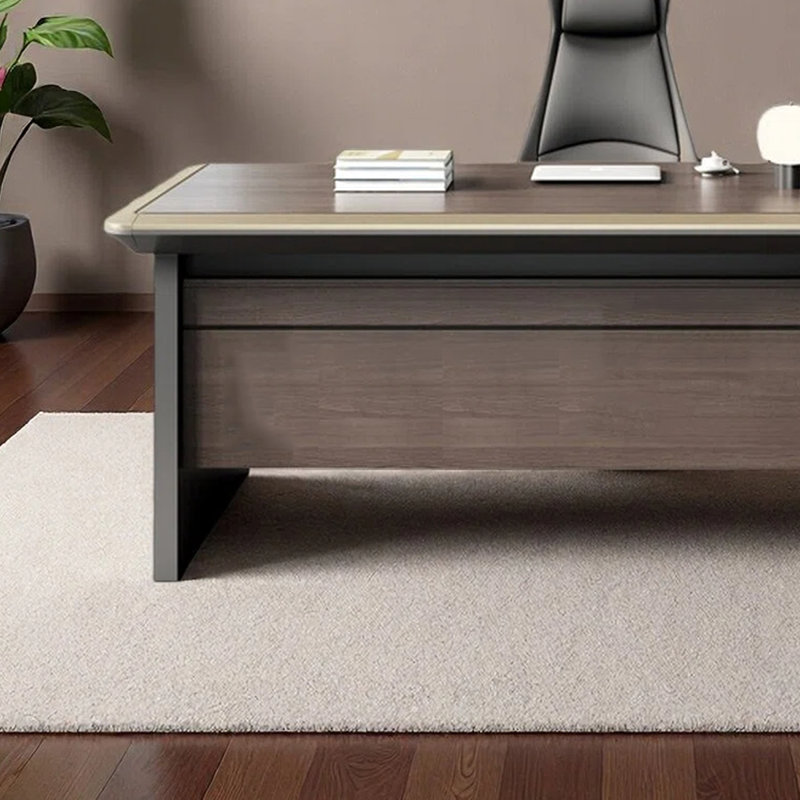 Bureau moderne au bureau, H 29,92 po x l 70,87 po x P 31,5 po