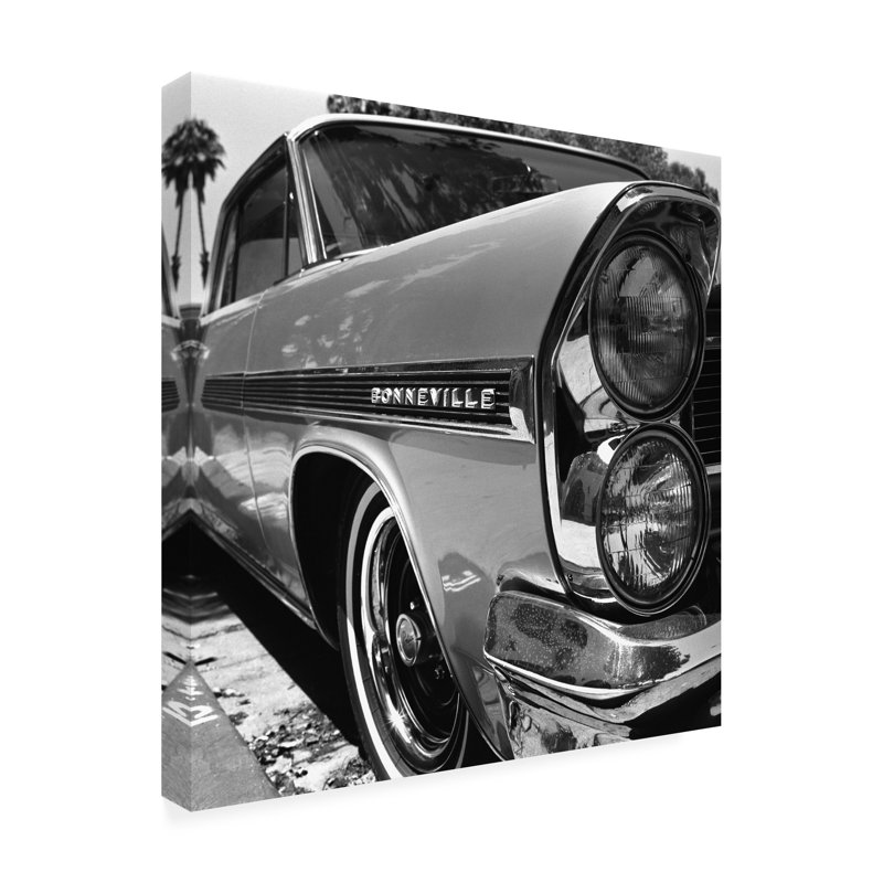 Toile d'extérieur «63 Bonneville» par Daniel Stein, H 14 po x l 14 po x P 1,5 po