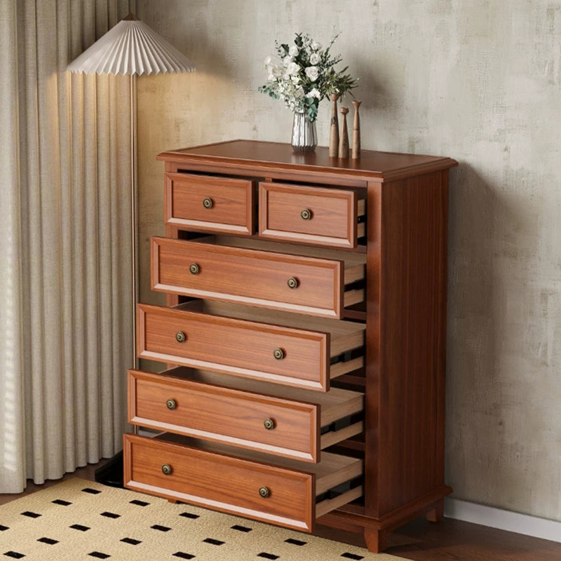 Meuble d'appoint moderne en bois massif de noyer pâle, 32.68
