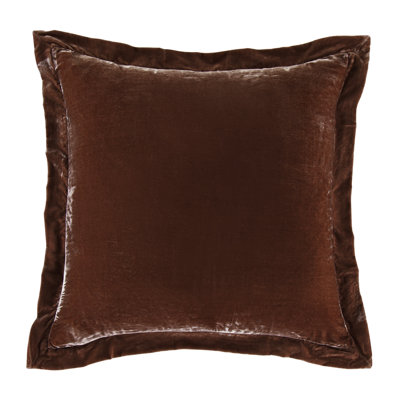 Stella Solid Color Quilted Faux Silk Velvet Romantic Western Decorative Pillow Sham