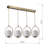 Adjustable Height Metal Globe Kitchen Island Pendant