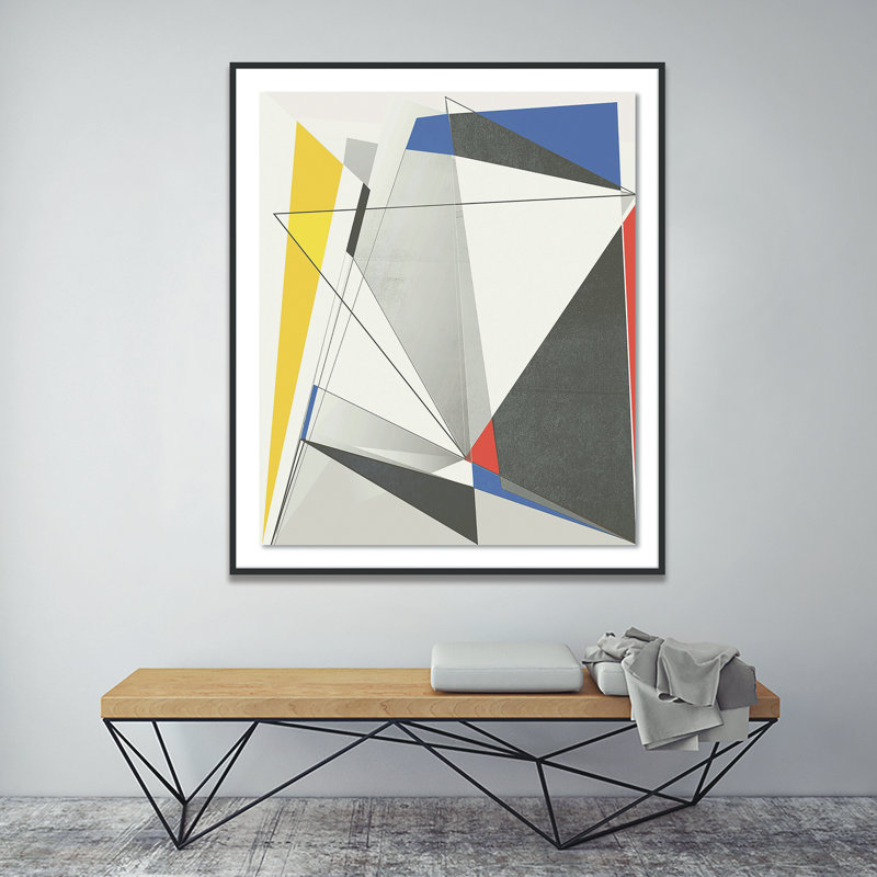 Zeaton Print by Bangbouh Studio, 40" H x 35" W x 2.5" D, Black