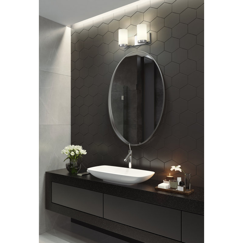 Rosevale 2 Light Vanity, Chrome