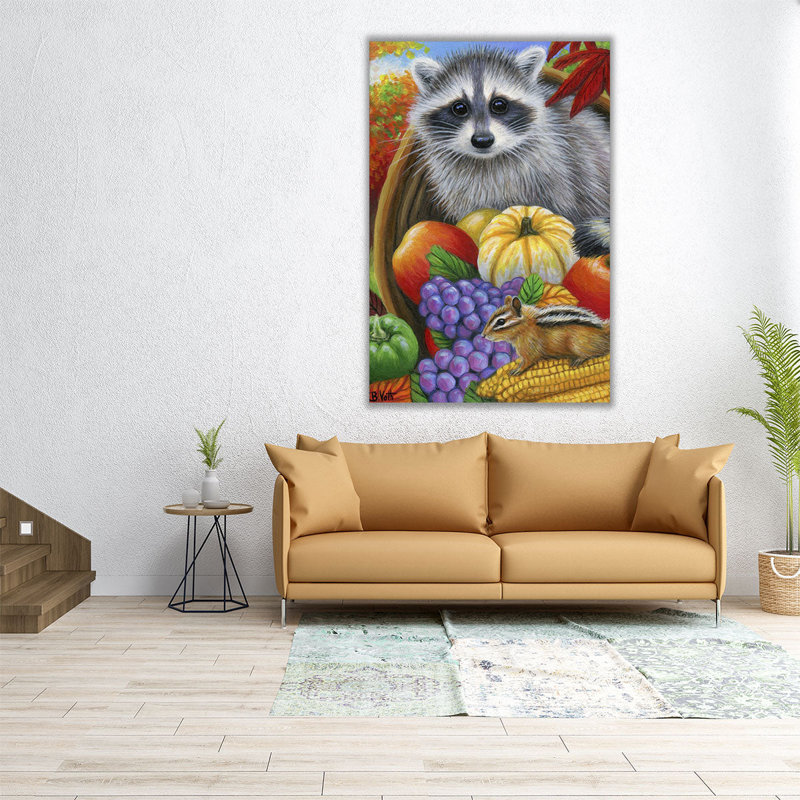 Fall Bounty - reproduction d'art sur toile, H 18 po x l 12 po