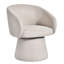 24.8" Wide Modern Cream Fabric Dining Chair