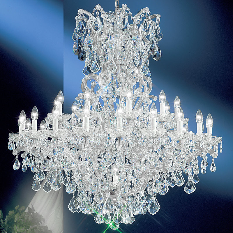 Lustre empire 31 lumières Falson, Chrome, Crystalique