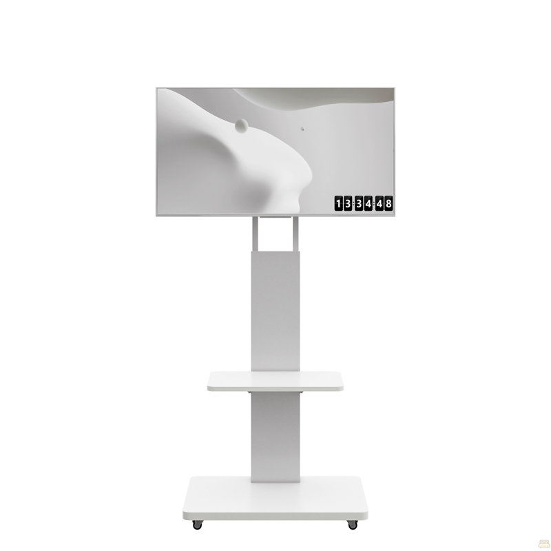 Meuble télé avec tablette, Blanc