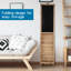 Paravent 4 panneaux avec cloison escamotable en bois et cloison pour chambre de bureau à domicile, naturel