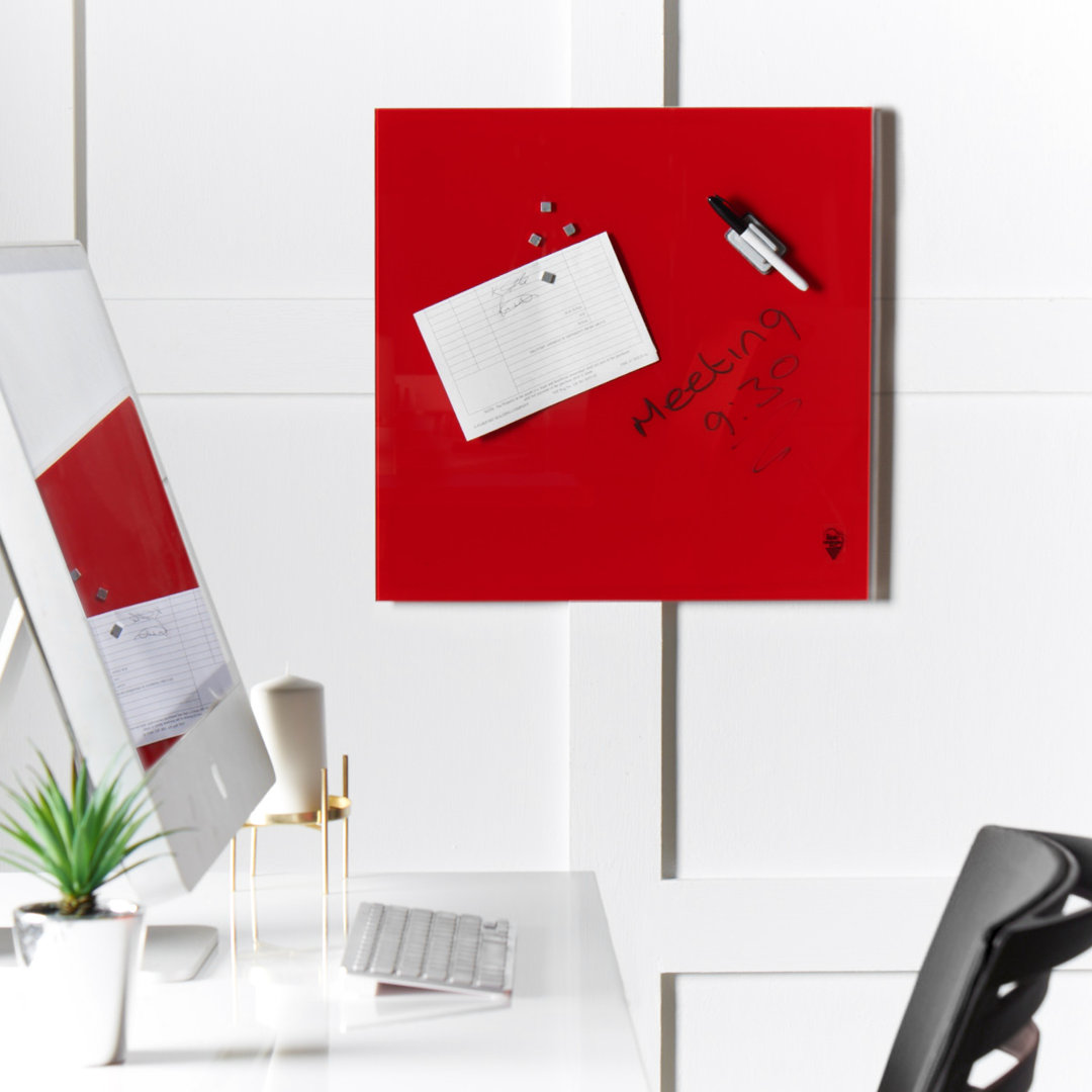 Memo Glass Magnetic Wall Mounted Dry Erase Board