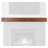Modern Ember Walnut Creek 72" Fireplace Mantel Shelf - 9" Depth, Close-Grain Details - Real Walnut Wood-92286452-92286453